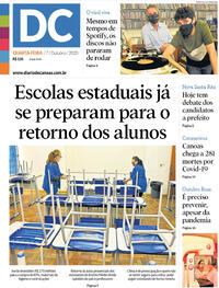 Capa do jornal Diário de Canoas 07/10/2020