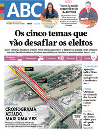 Capa do jornal Diário de Canoas 07/11/2020