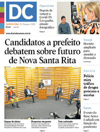 Capa do jornal Diário de Canoas 08/10/2020