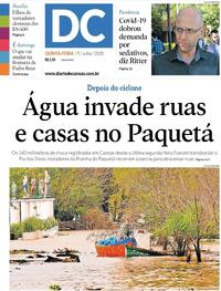Capa do jornal Diário de Canoas 09/07/2020
