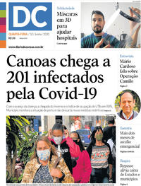 Capa do jornal Diário de Canoas 10/06/2020