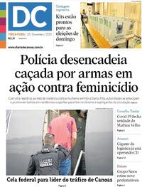 Capa do jornal Diário de Canoas 10/11/2020