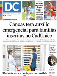 Capa do jornal Diário de Canoas 11/09/2020