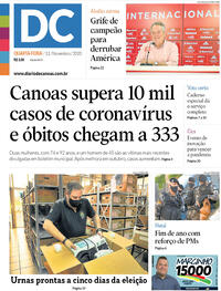 Capa do jornal Diário de Canoas 11/11/2020