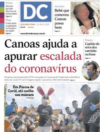 Capa do jornal Diário de Canoas 13/04/2020