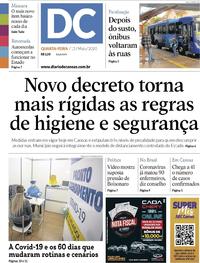 Capa do jornal Diário de Canoas 13/05/2020