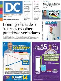 Capa do jornal Diário de Canoas 13/11/2020