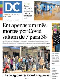 Capa do jornal Diário de Canoas 14/07/2020