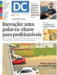 Capa do jornal Diário de Canoas 15/10/2020