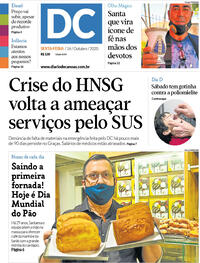 Capa do jornal Diário de Canoas 16/10/2020