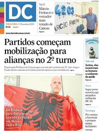 Capa do jornal Diário de Canoas 17/11/2020