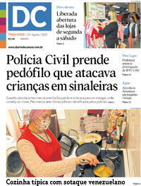 Capa do jornal Diário de Canoas 18/08/2020