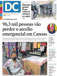 Capa do jornal Diário de Canoas 18/12/2020