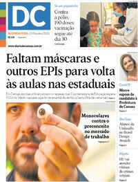 Capa do jornal Diário de Canoas 19/10/2020