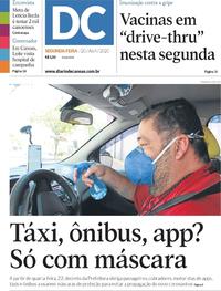 Capa do jornal Diário de Canoas 20/04/2020