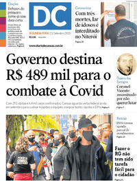 Capa do jornal Diário de Canoas 21/09/2020