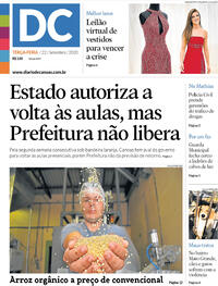 Capa do jornal Diário de Canoas 22/09/2020