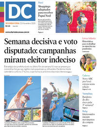 Capa do jornal Diário de Canoas 23/11/2020