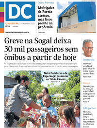 Capa do jornal Diário de Canoas 23/12/2020