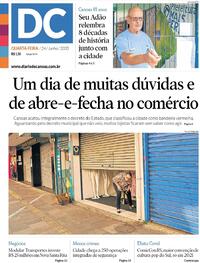 Capa do jornal Diário de Canoas 24/06/2020