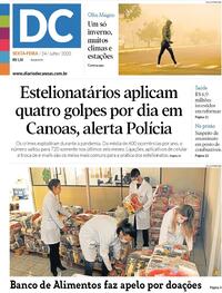Capa do jornal Diário de Canoas 24/07/2020