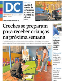 Capa do jornal Diário de Canoas 24/09/2020
