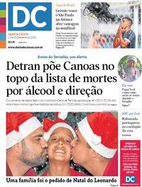 Capa do jornal Diário de Canoas 24/12/2020
