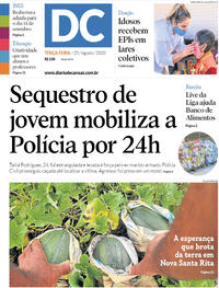 Capa do jornal Diário de Canoas 25/08/2020