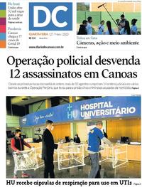 Capa do jornal Diário de Canoas 27/05/2020