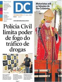 Capa do jornal Diário de Canoas 27/07/2020