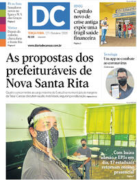 Capa do jornal Diário de Canoas 27/10/2020