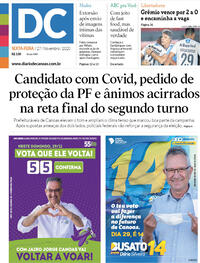 Capa do jornal Diário de Canoas 27/11/2020