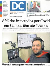 Capa do jornal Diário de Canoas 28/07/2020