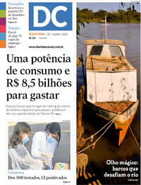 Capa do jornal Diário de Canoas 28/08/2020