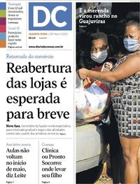Capa do jornal Diário de Canoas 29/04/2020