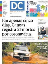 Capa do jornal Diário de Canoas 29/07/2020