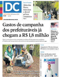 Capa do jornal Diário de Canoas 30/10/2020