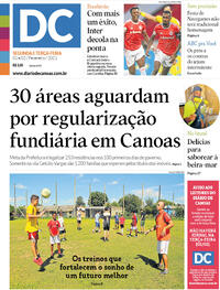 Capa do jornal Diário de Canoas 01/02/2021