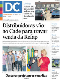 Capa do jornal Diário de Canoas 04/01/2021