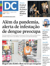 Capa do jornal Diário de Canoas 05/01/2021