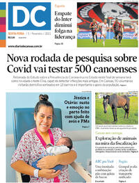 Capa do jornal Diário de Canoas 05/02/2021