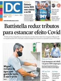 Capa do jornal Diário de Canoas 07/01/2021