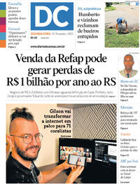 Capa do jornal Diário de Canoas 08/02/2021