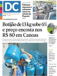 Capa do jornal Diário de Canoas 11/01/2021