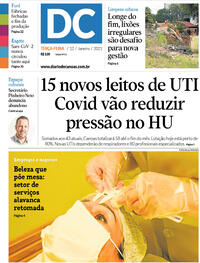 Capa do jornal Diário de Canoas 12/01/2021