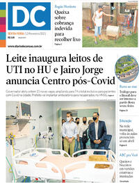 Capa do jornal Diário de Canoas 12/02/2021