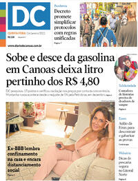 Capa do jornal Diário de Canoas 14/01/2021
