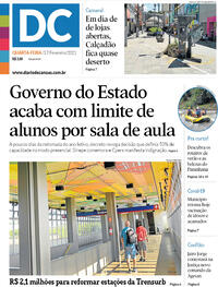 Capa do jornal Diário de Canoas 17/02/2021