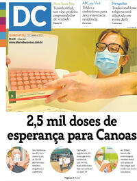 Capa do jornal Diário de Canoas 20/01/2021