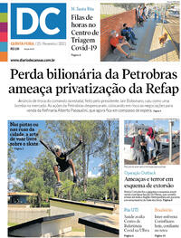 Capa do jornal Diário de Canoas 25/02/2021